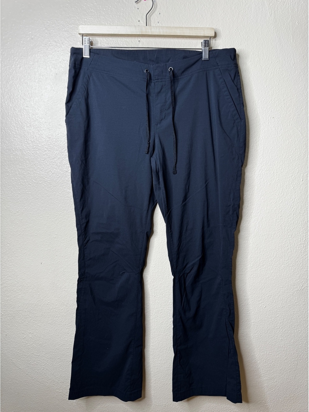Columbia Womens 16 Regular Black Stretch Nylon Drawstring Hiking Pants